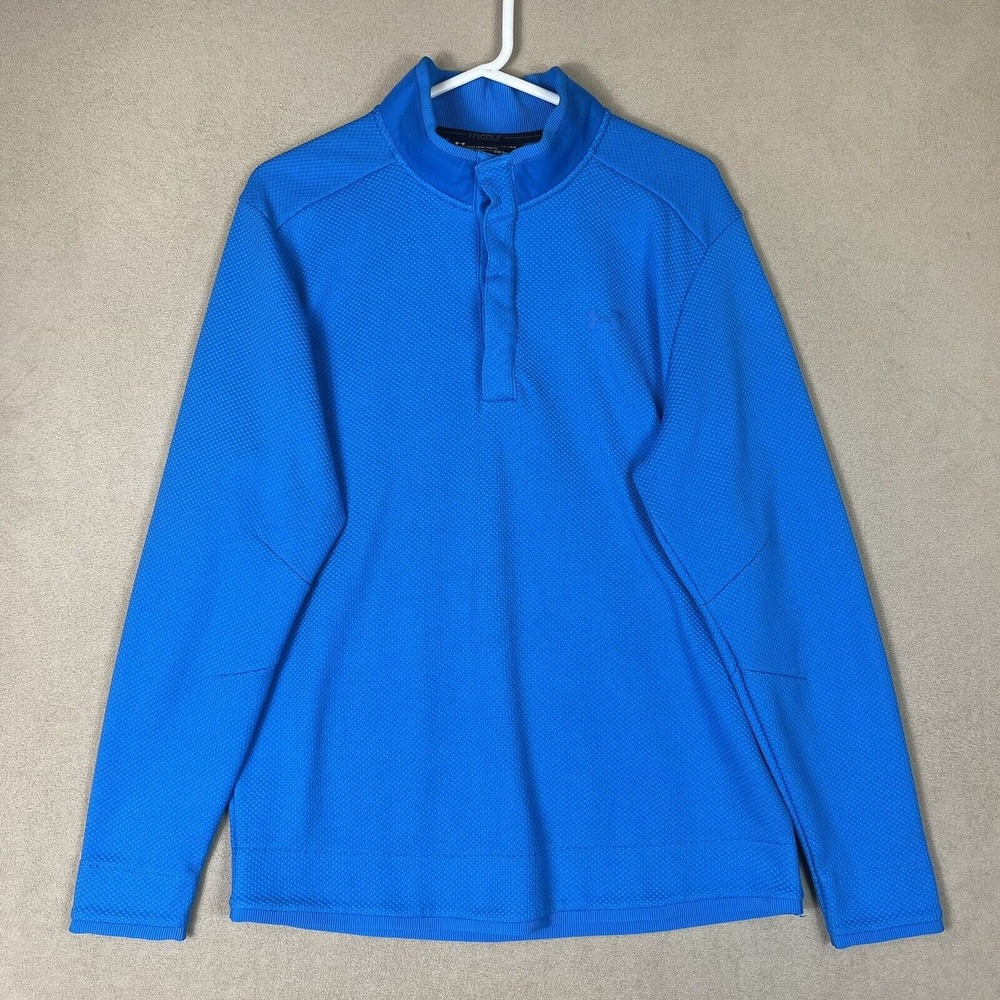 Under Armour Shirt Mens Extra‎ Large Blue Golfing Pullover Sweater Adult